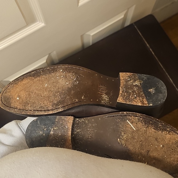 Frye Melissa Chocolate Brown Leather Knee High Riding Boots - Picture 6 of 8